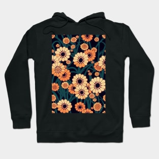 Beautiful Stylized Orange Flowers, for all those who love nature #218 Hoodie